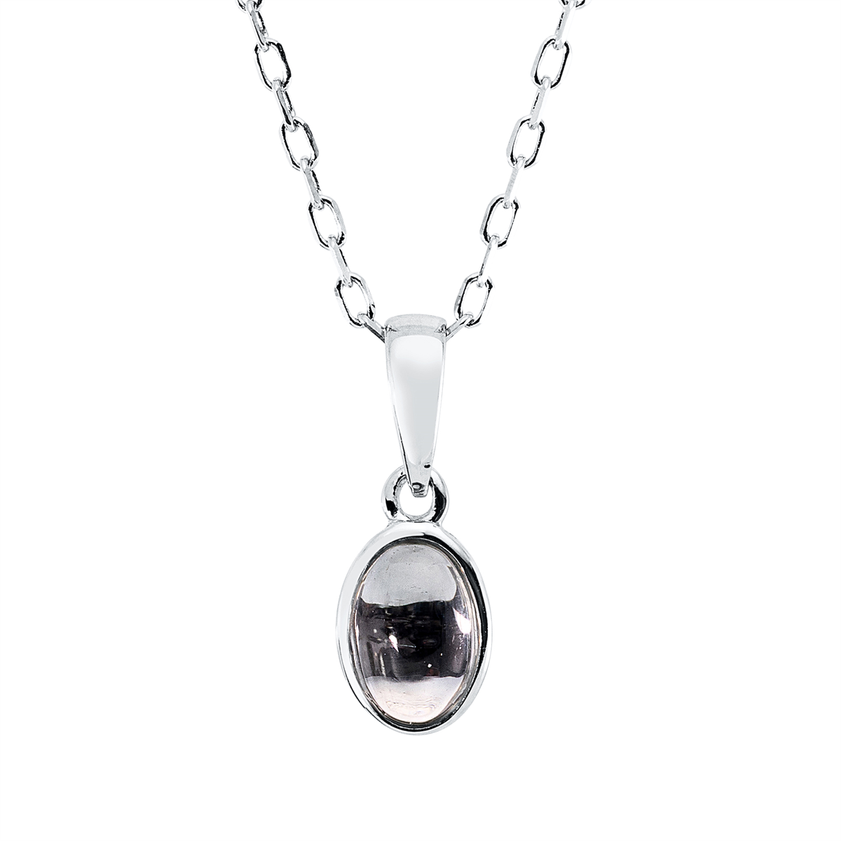 Collier Zarge 18 kt WG Oval