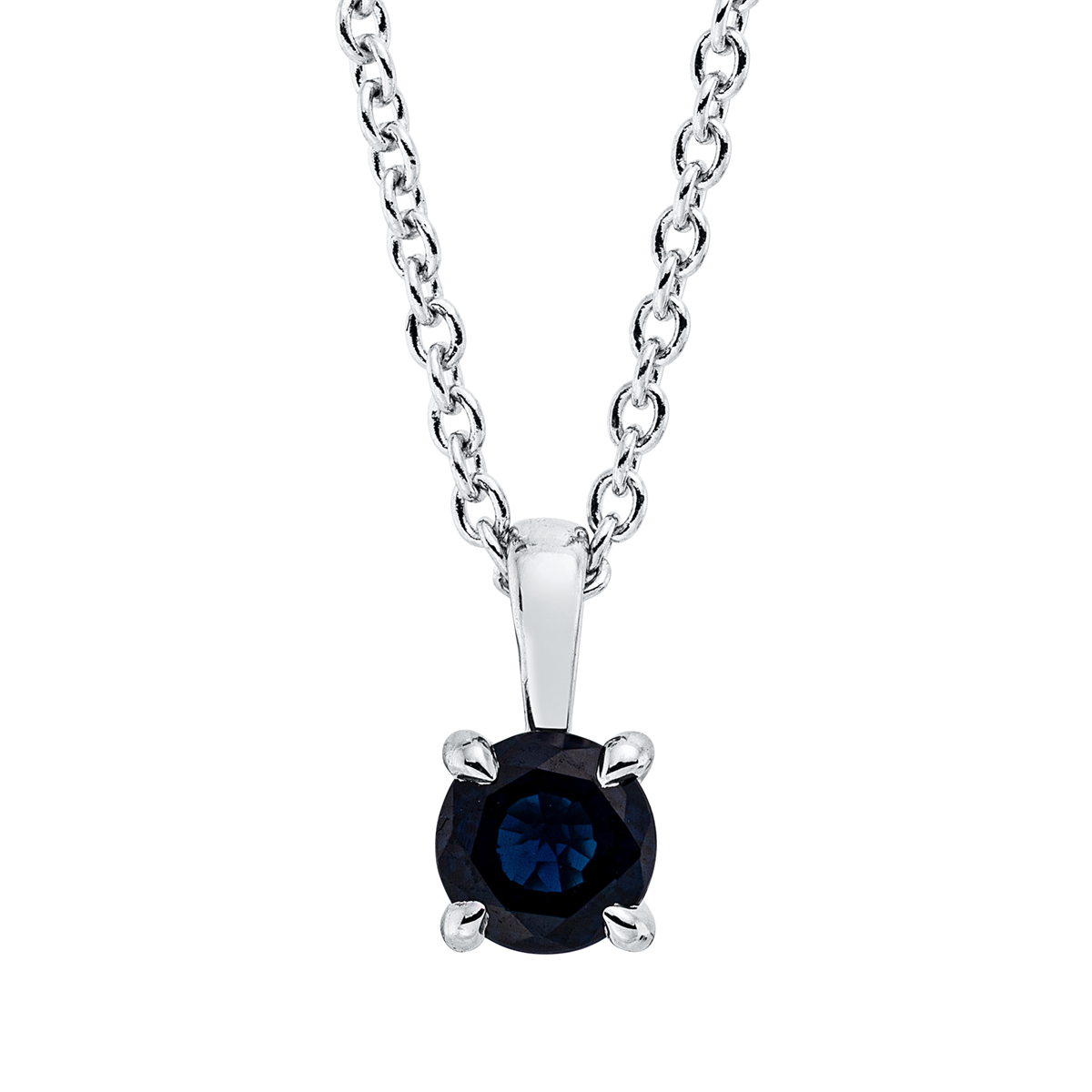 Collier 18 kt WG, mit ZÖ 42 cm