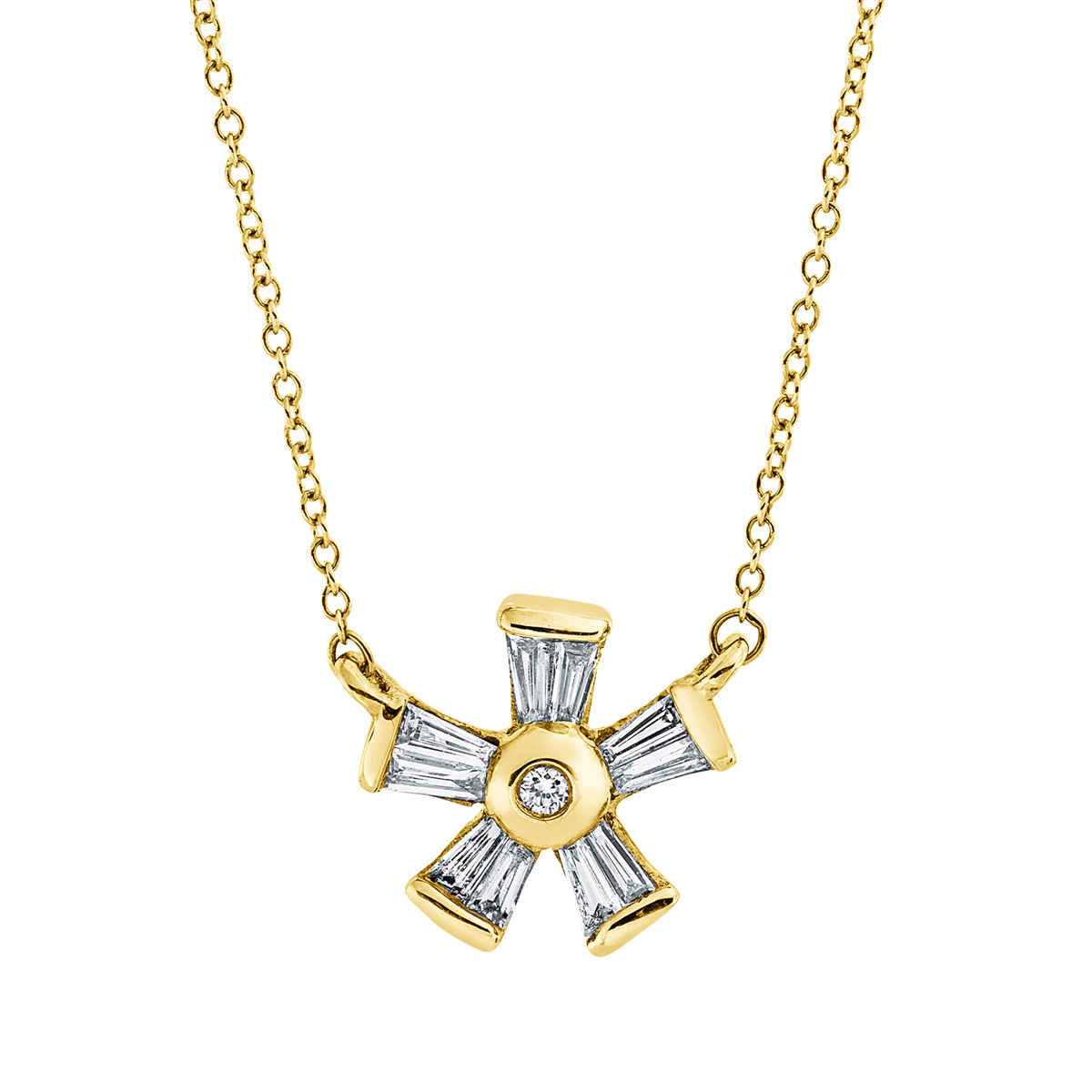 Collier 18 kt GG, mit ZÖ 40 cm