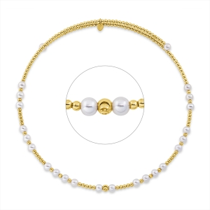 Collier  18kt Gelbgold choker mit 0,00ct Diamanten