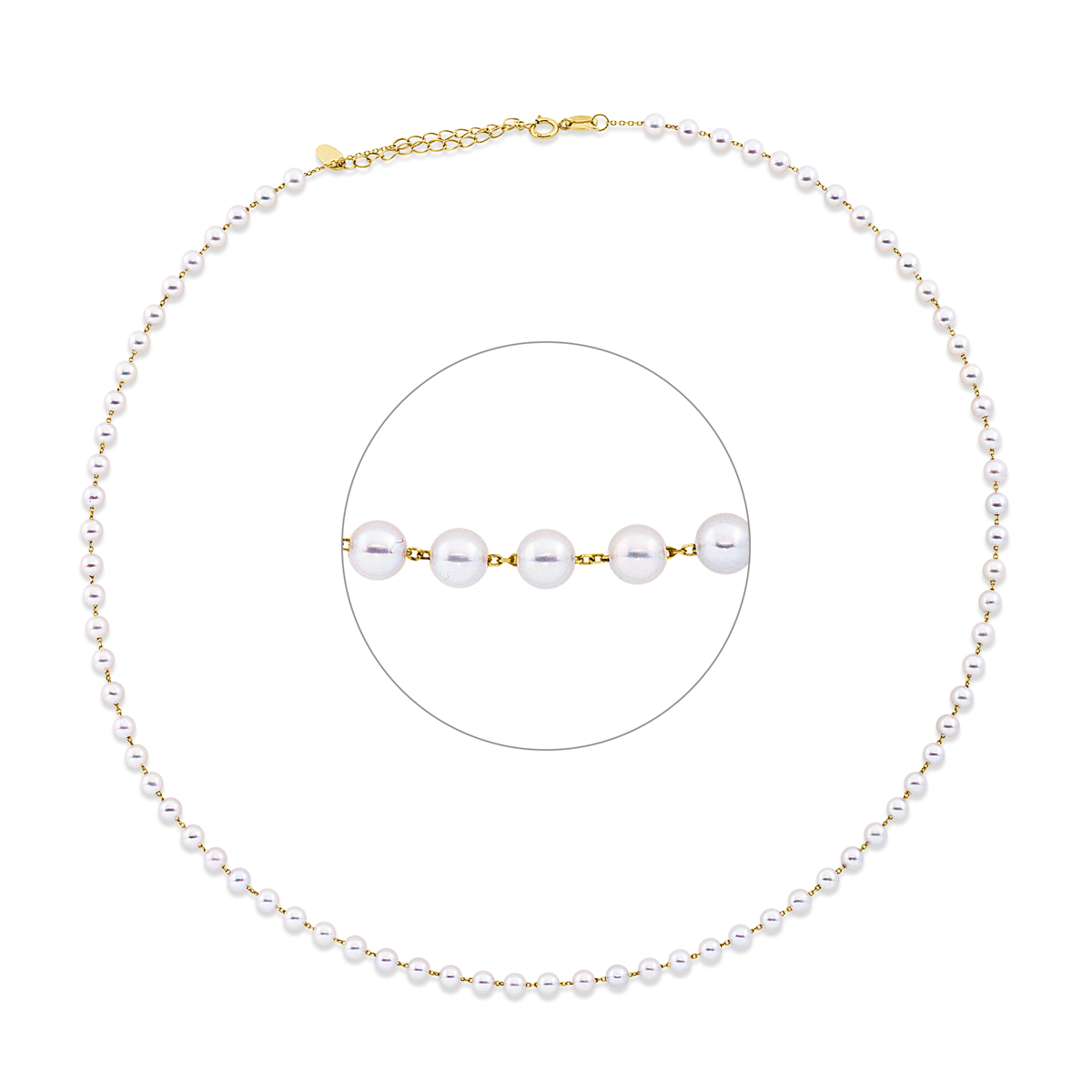 Collier  18kt Gelbgold mit ZÖ 40,6 cm mit 0,00ct Diamanten