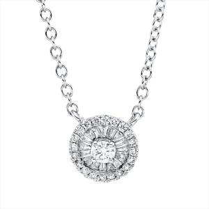 Collier 18 kt WG, mit ZÖ 39 cm