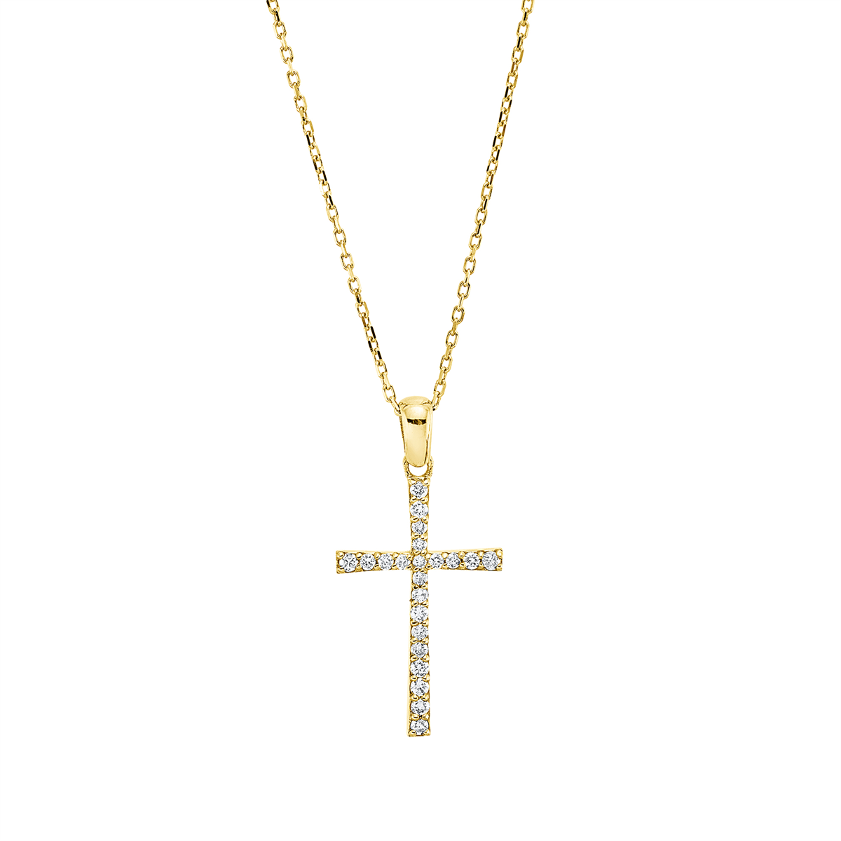 Collier 18 kt GG Kreuz