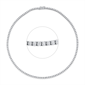 Tenniscollier 4er-Krappe 18kt Gelbgold Premium Edition mit 11,76ct Diamanten