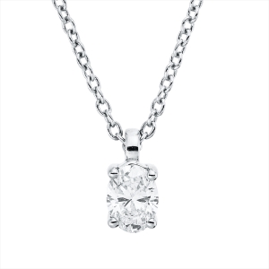 Solitaire Collier 4er-Krappe 18kt Gelbgold mit ZÖ 42 cm mit 0,19ct Diamanten