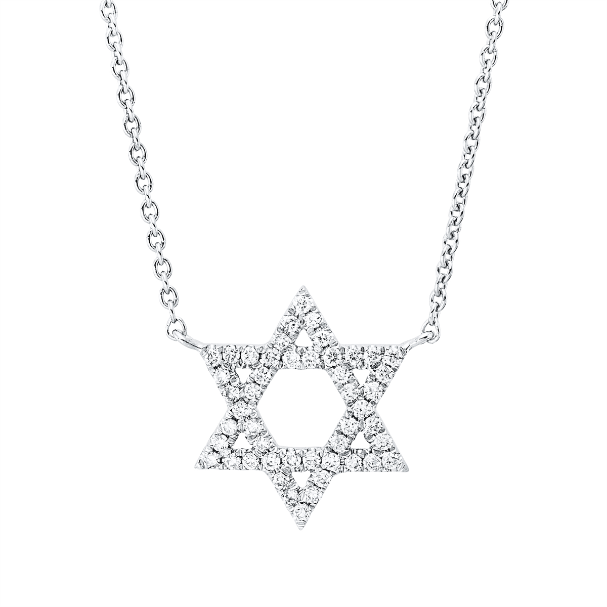 Collier 18 kt WG Davidstern