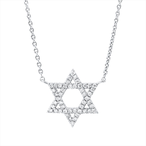Collier 18 kt WG Davidstern
