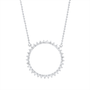 Collier 18 kt WG Kreis