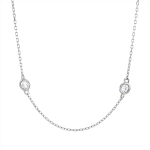 Collier Zarge 18 kt GG, mit ZÖ 38 cm + 40,6 cm