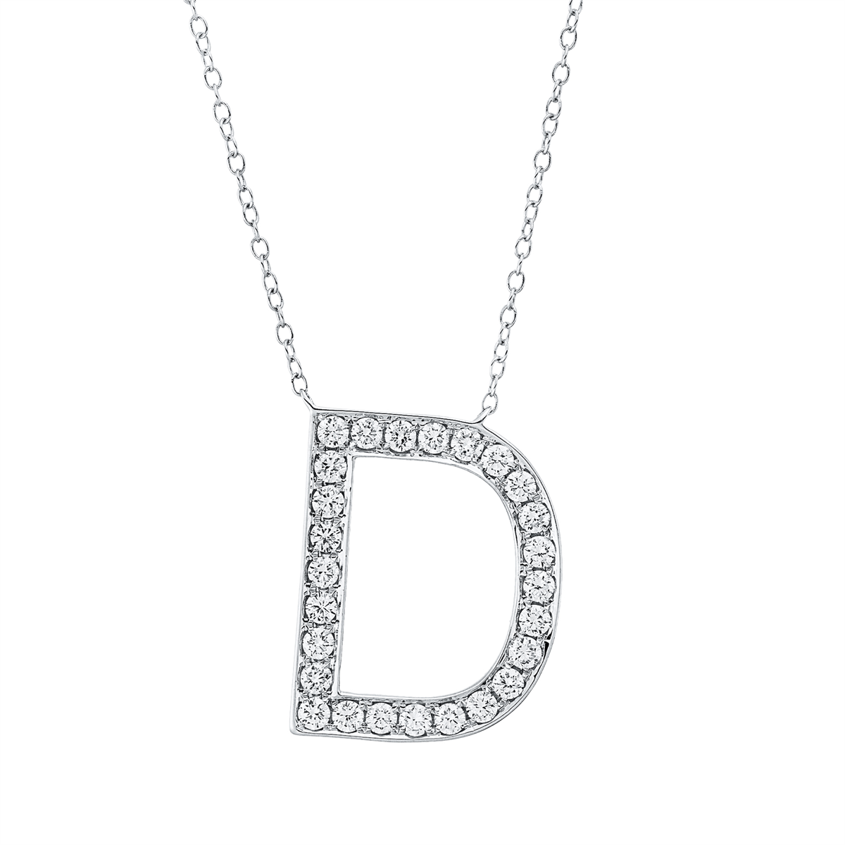 Collier 18 kt WG D, mit ZÖ 38 cm + 40.6cm