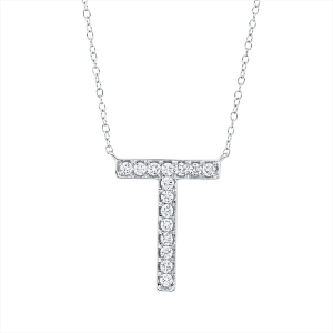 Collier 18 kt WG T, mit ZÖ 38 cm + 40,6 cm