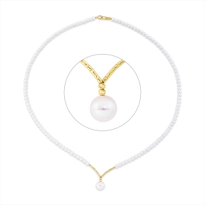 Collier  18kt Gelbgold mit 0,00ct Diamanten