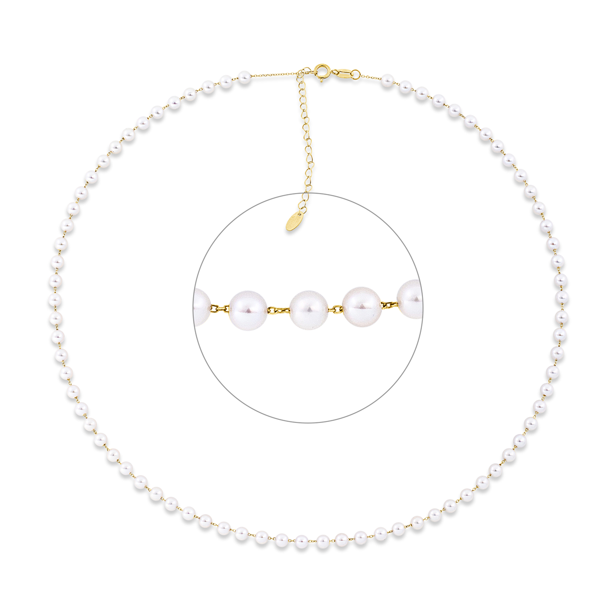 Collier  18kt Gelbgold mit ZÖ 40,6 cm mit 0,00ct Diamanten