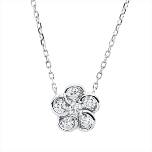 Collier 18 kt WG, mit ZÖ 40,6 cm