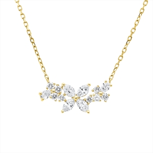 Collier 18 kt GG, mit ZÖ 40,6 cm