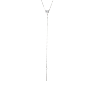Collier Zarge 14 kt WG, mit ZÖ 40,6 cm