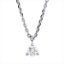Solitaire Collier 3er-Krappe 18kt Weißgold mit ZÖ 42 cm mit 0,15ct Diamanten