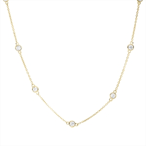 Collier Zarge 18 kt GG, mit ZÖ 42 cm, 43,5 cm