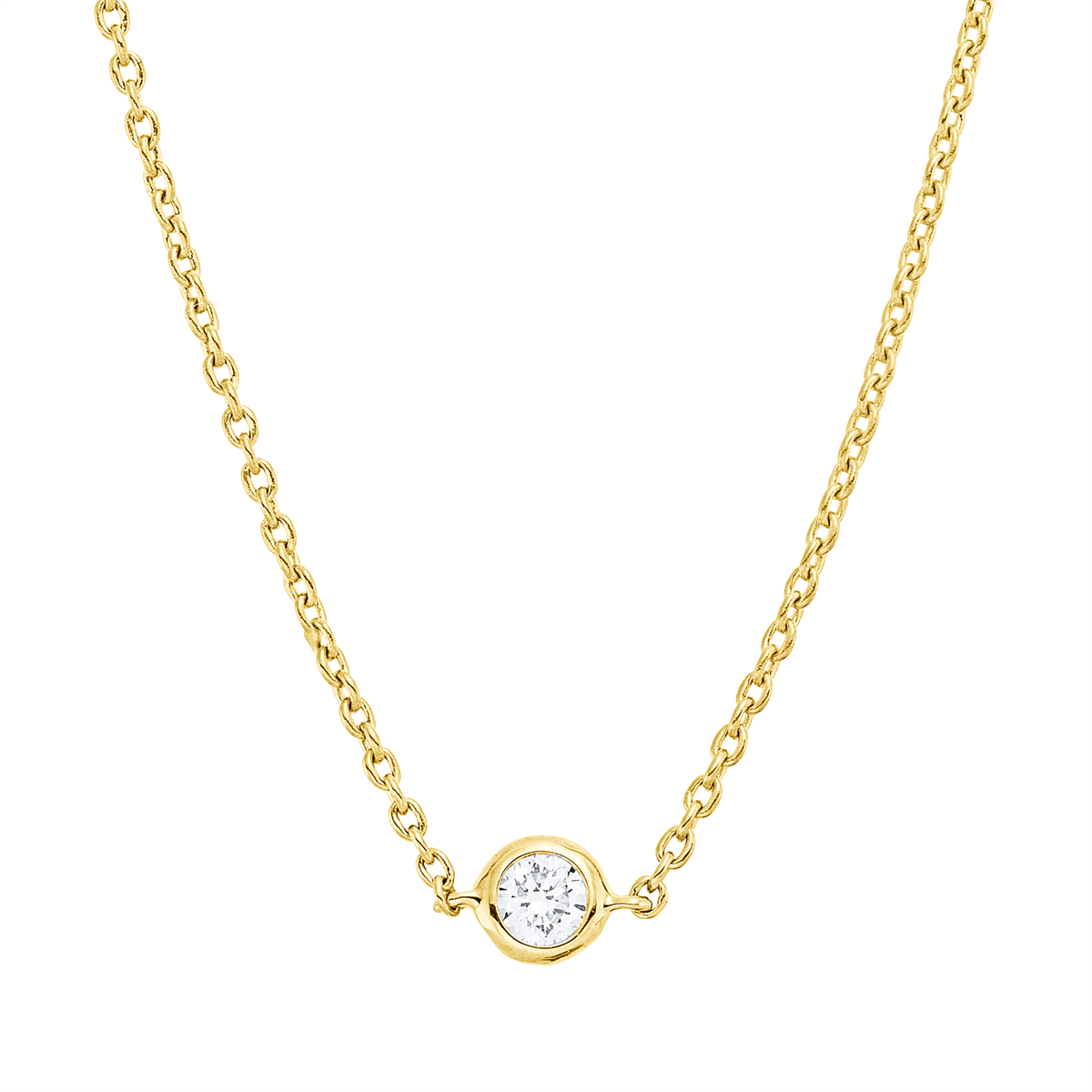 Collier Zarge 18 kt GG, mit ZÖ 42 cm, 43,5cm