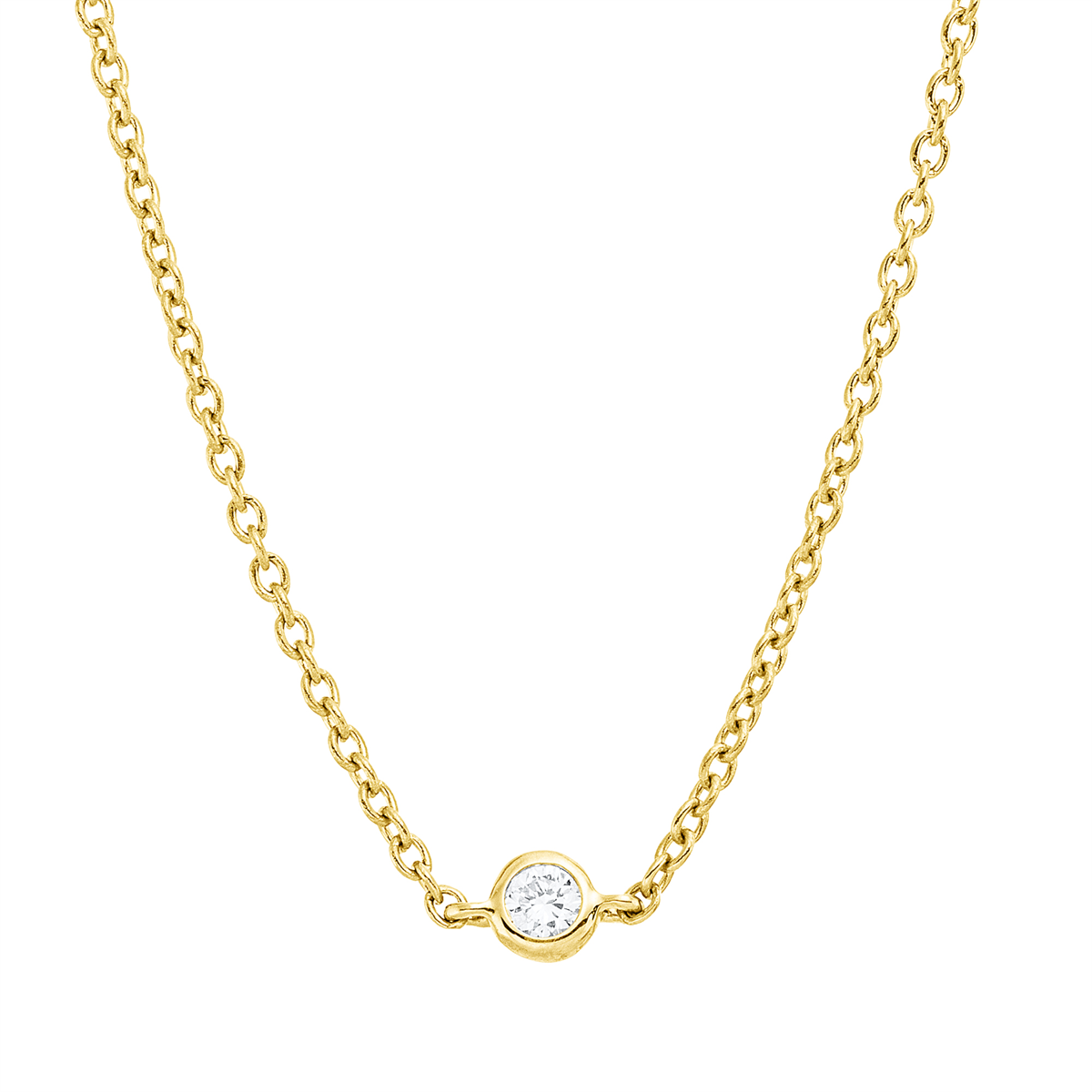 Collier Zarge 18 kt GG, mit ZÖ 42 cm, 43,5cm