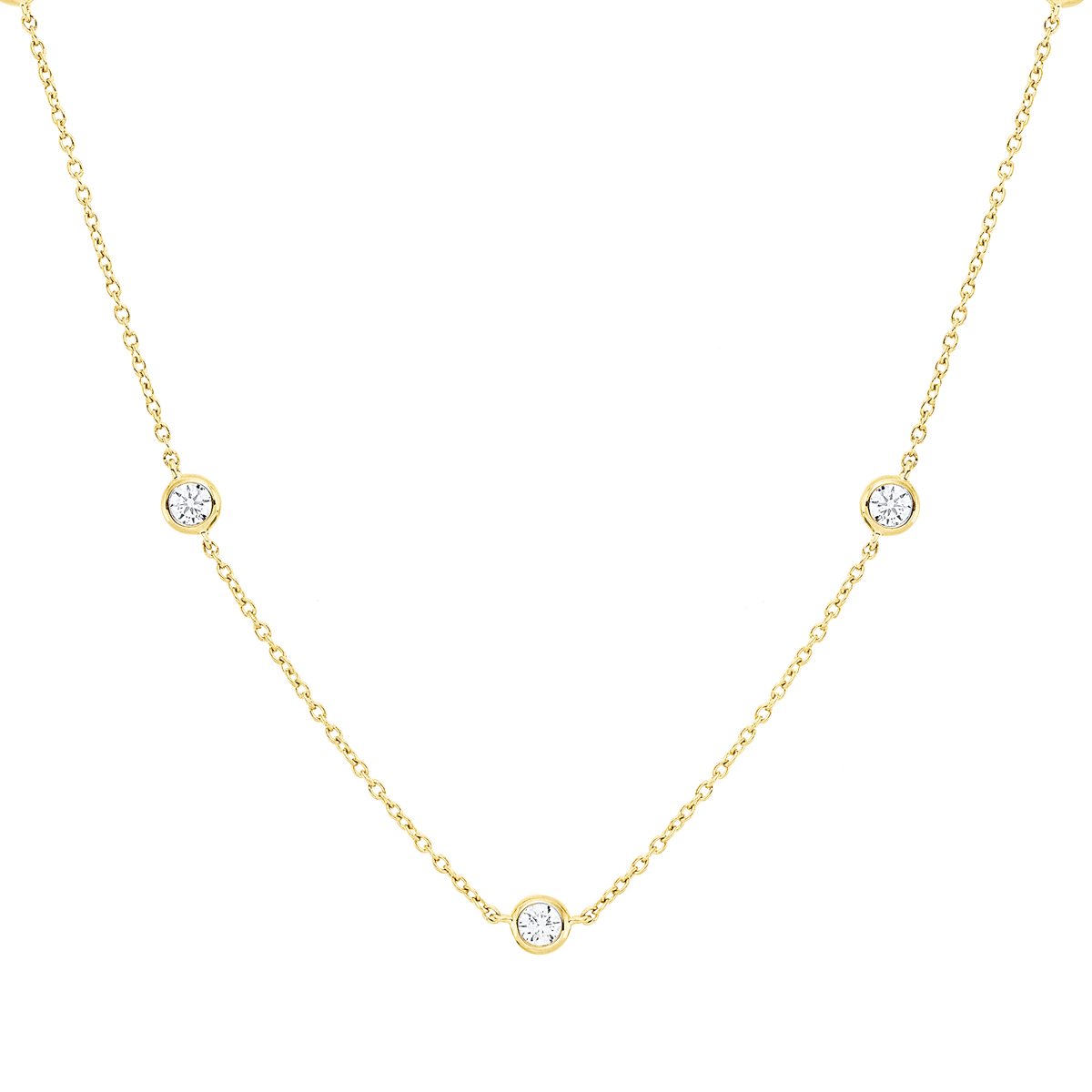 Collier Zarge 18 kt GG, mit ZÖ 42 cm, 43,5 cm