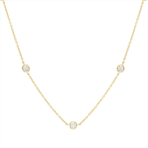 Collier Zarge 18 kt GG, mit ZÖ 42 cm, 43,5 cm