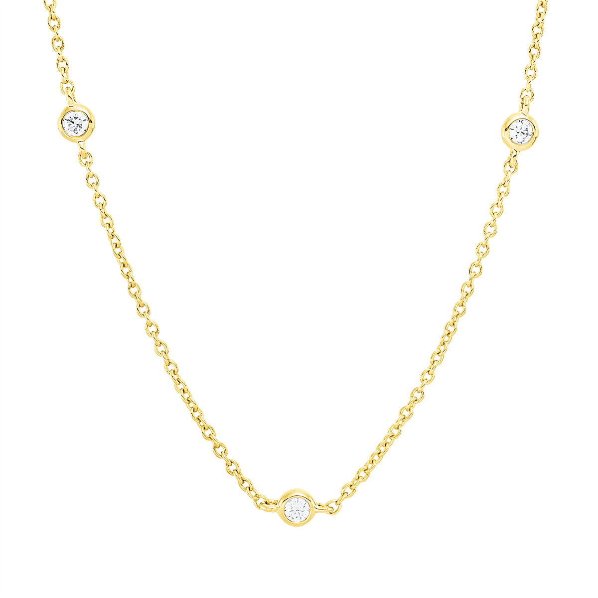 Collier 18 kt GG, mit ZÖ 42 cm, 43,5cm