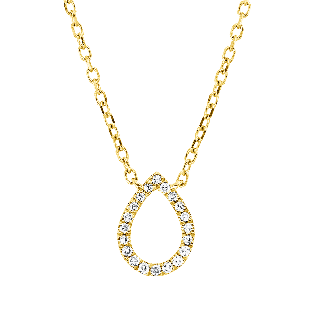 Collier 18 kt GG Tropfen