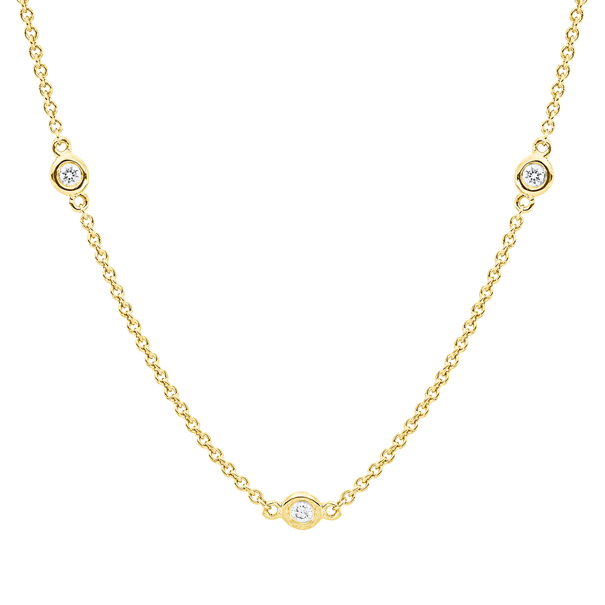Collier Zarge 18 kt GG, mit ZÖ 40 cm + 42,5 cm