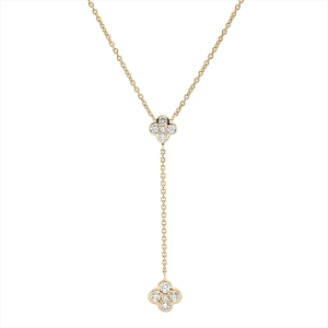 Collier 18 kt GG, mit ZÖ 40 cm + 42,5 cm