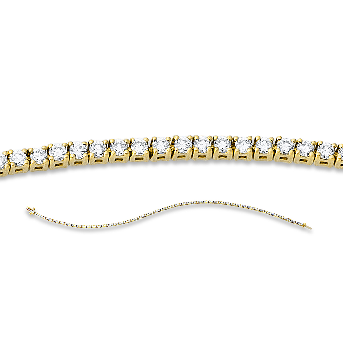 Tennisarmband  18kt Gelbgold mit 1,03ct Diamanten