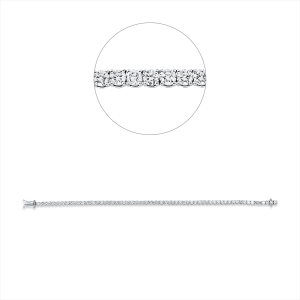 Tennisarmband  18kt Gelbgold mit 9,00ct Diamanten