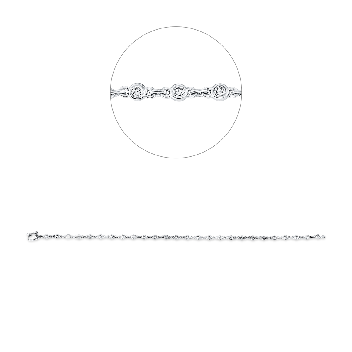 Armband Zarge 18 kt WG