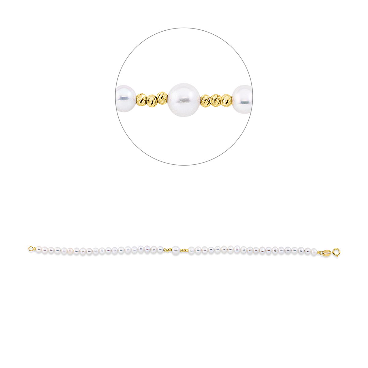 Armband  18kt Gelbgold mit 0,00ct Diamanten