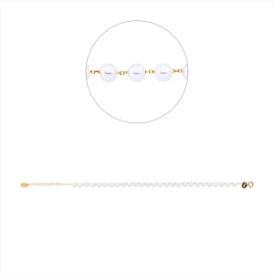 Armband  18kt Gelbgold mit ZÖ 16 cm mit 0,00ct Diamanten