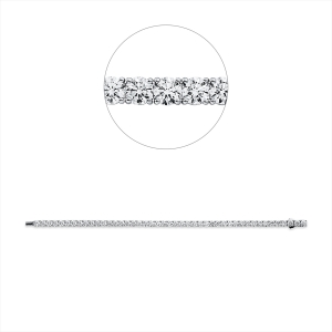 Tennisarmband 4er-Krappe 18kt Weißgold Premium Edition, 45 GIA's mit 8,85ct Diamanten