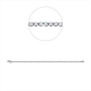 Tennisarmband  18kt Weißgold mit 1,47ct Diamanten