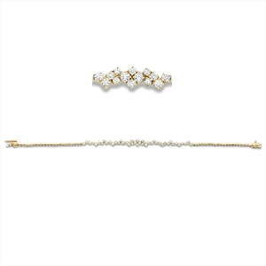 Armband  18kt Gelbgold mit 1,30ct Diamanten