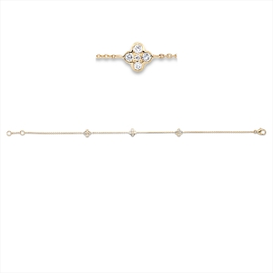 Armband 18 kt GG, mit ZÖ 18 cm