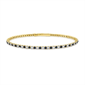 Armreif 18 kt GG, Fassung rhodiniert