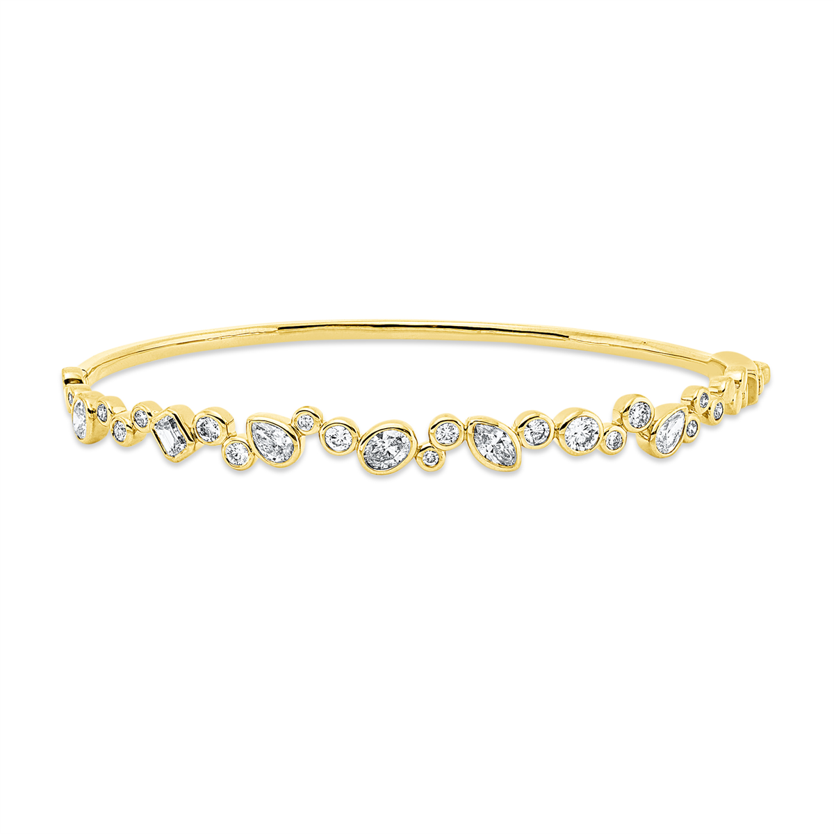 Armreif Zarge 18kt Gelbgold mit 1,50ct Diamanten
