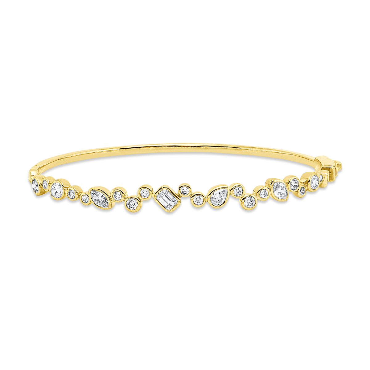 Armreif Zarge 18kt Gelbgold mit 1,51ct Diamanten