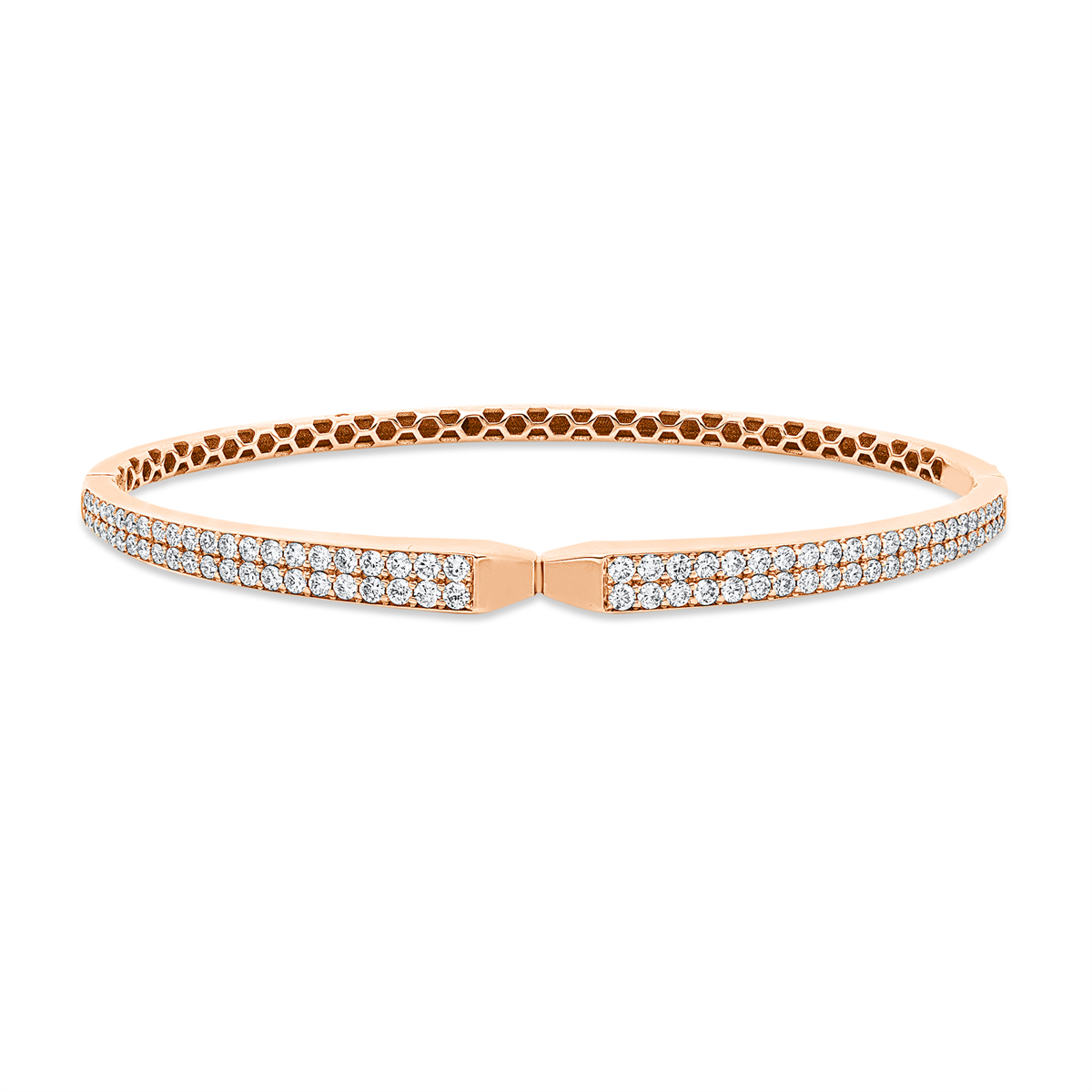 Armreif  18kt Rotgold mit 1,09ct Diamanten