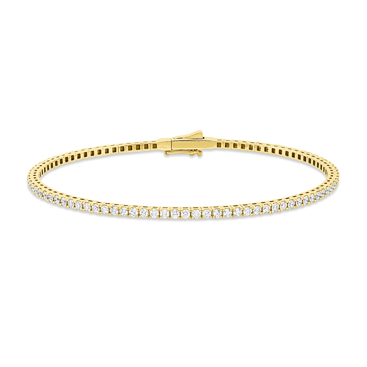 Armreif  18kt Gelbgold Größe 16 mit 1,50ct Diamanten