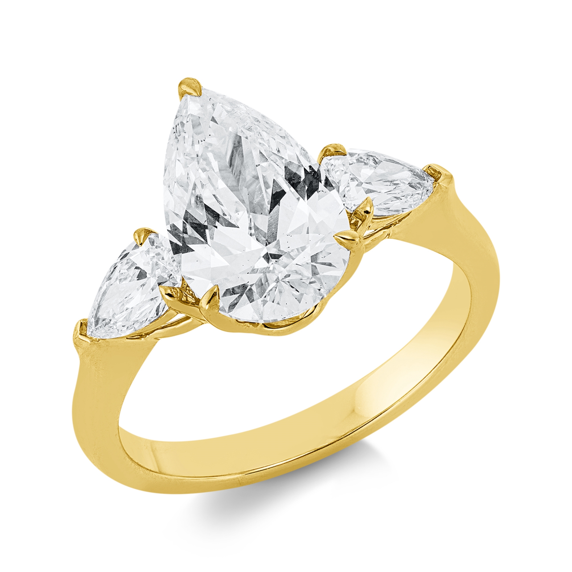 Bild von Diamant Verlobungsring Tropfen-Schliff