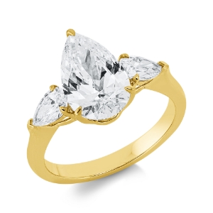 Bild von Diamant Verlobungsring Tropfen-Schliff