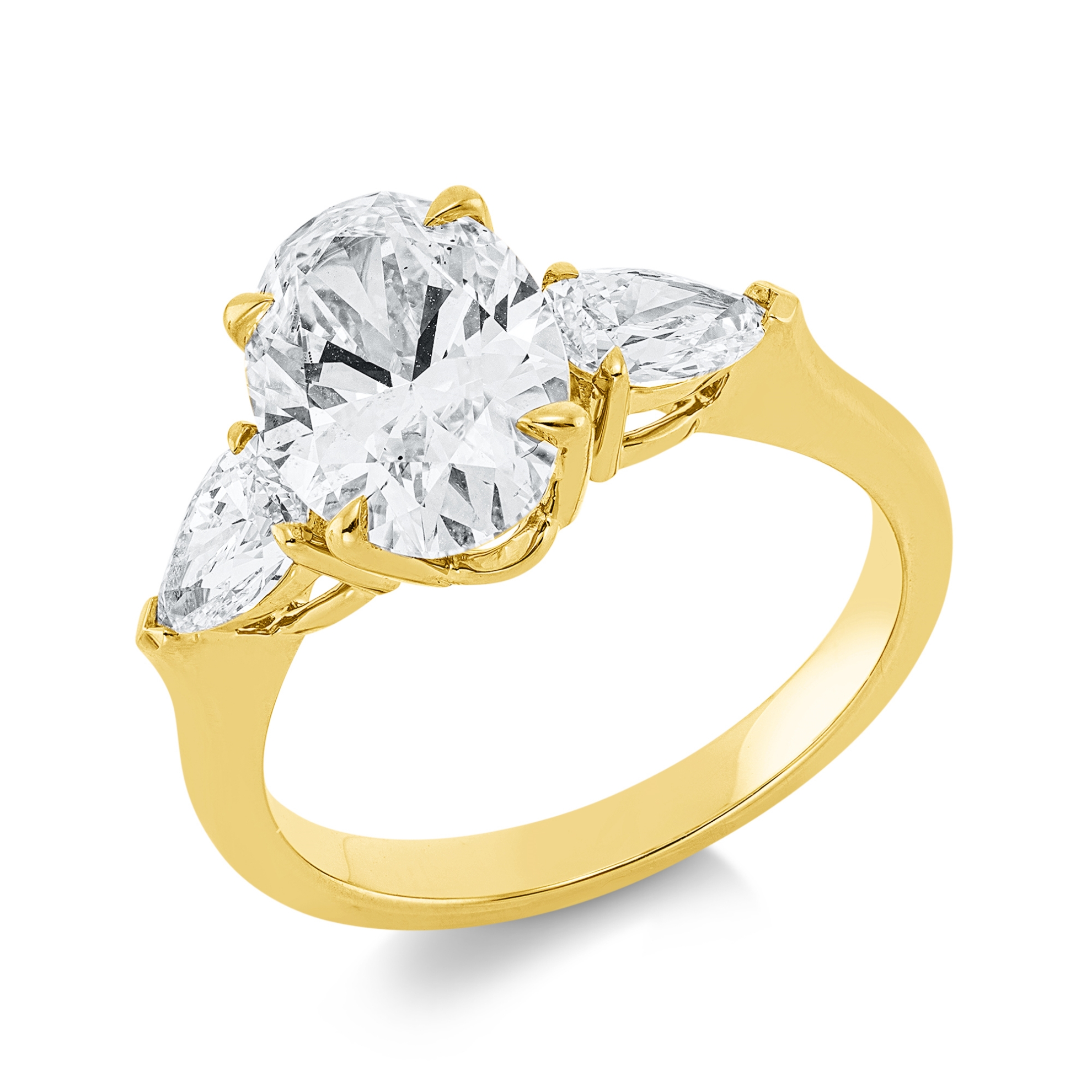 Bild von Diamant Verlobungsring Oval-Schliff