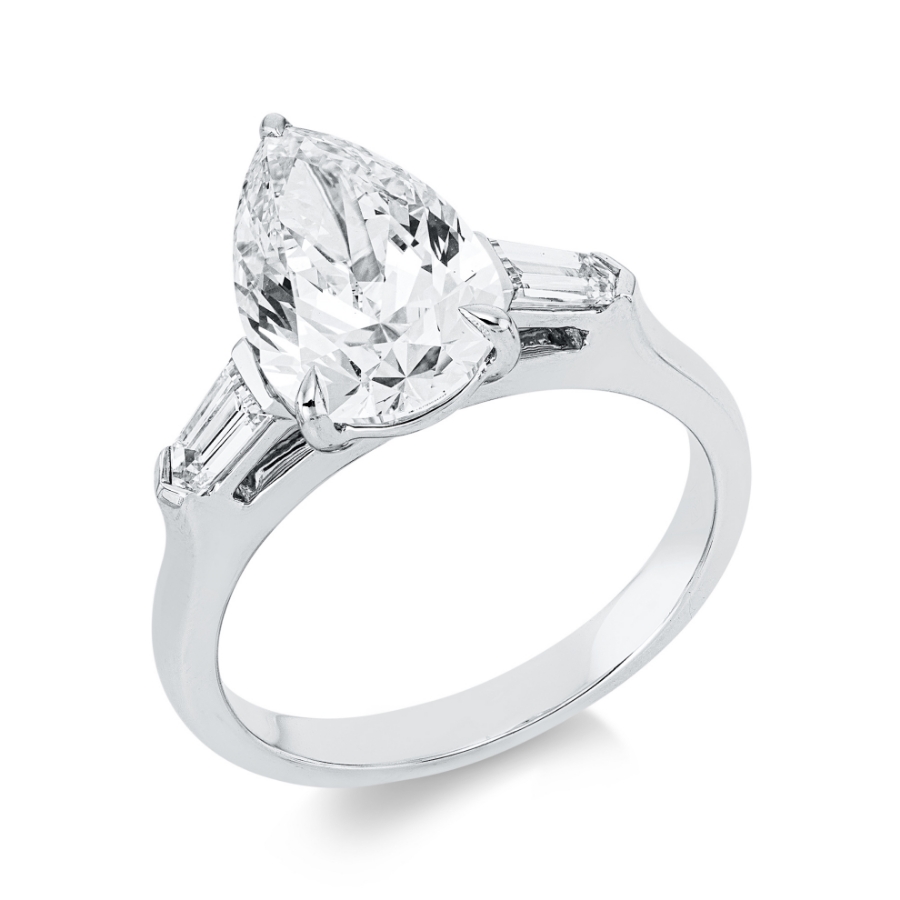 Bild von Diamant Verlobungsring Tropfen-Schliff