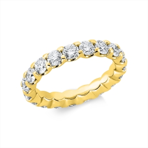 Infinity Memoire Ring  18kt Gelbgold Premium Edition, 19 GIA's mit 3,80ct Diamanten