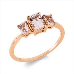 Ring 4er-Krappe 18 kt RG